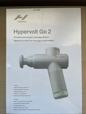 Hyperice Hypervolt Go 2 Portable Percussion Massager - White